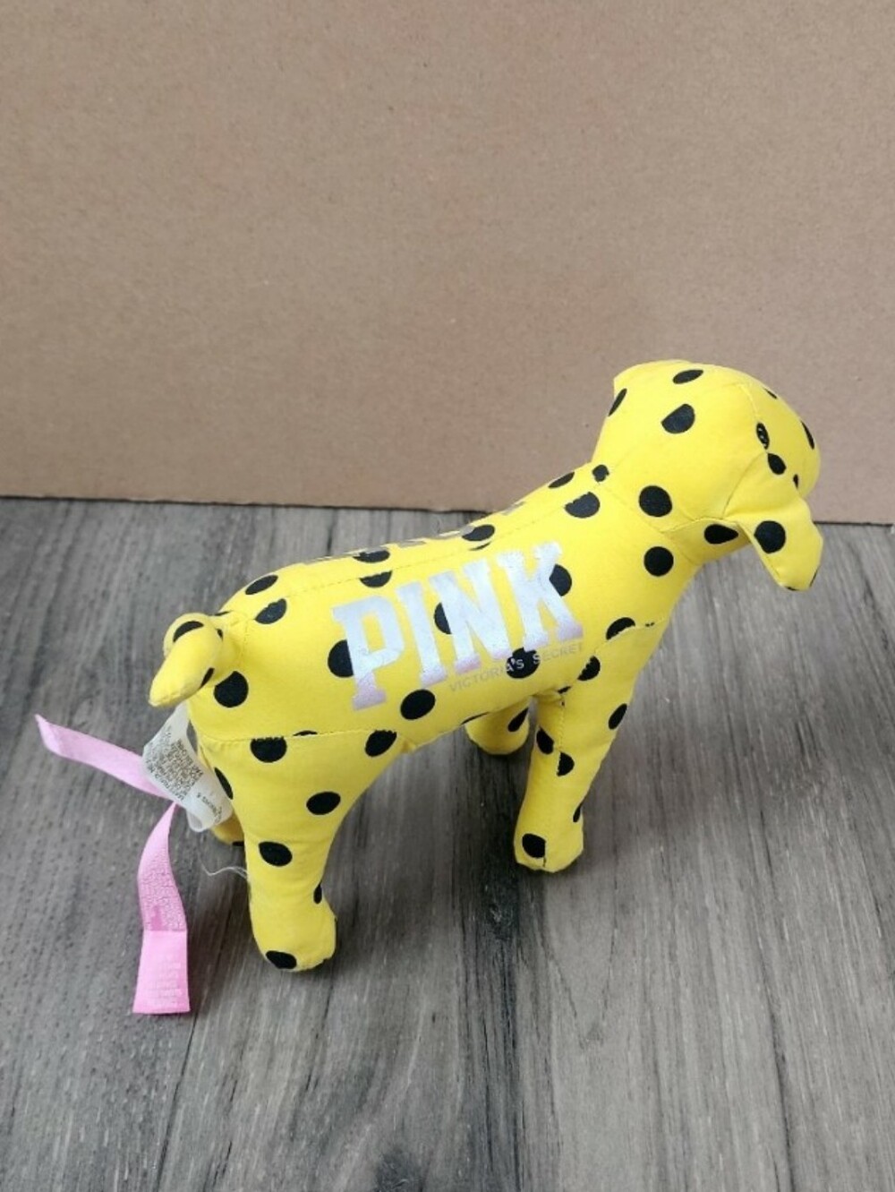 Vs Pink Yellow And Black Polka Dot Dog